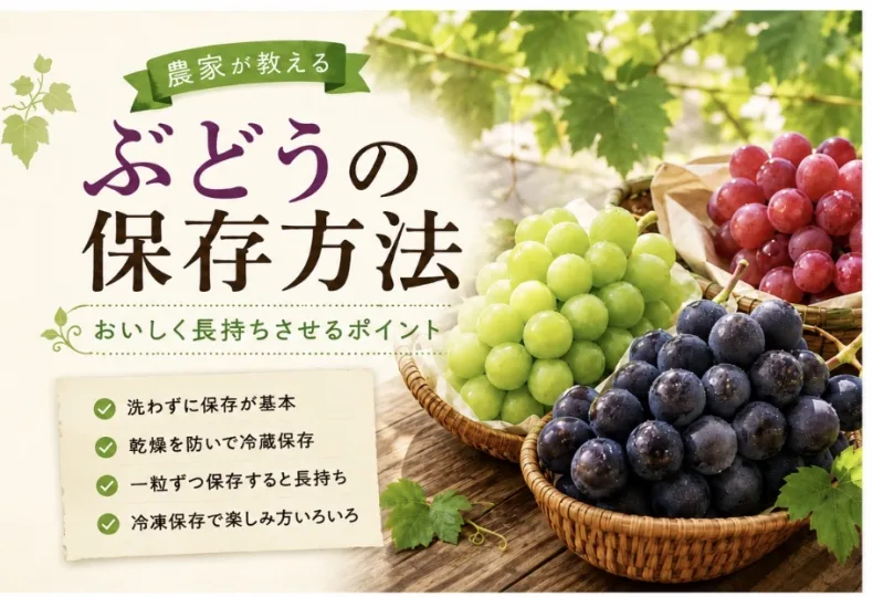 ぶどう　保存方法